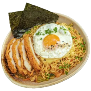 Ramyun Kimchi Chicken Katsu