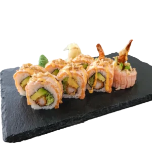 Flambe Salmon Roll
