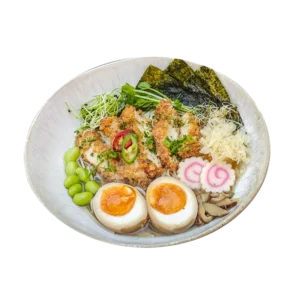 Fried Chicken Ramen Soup